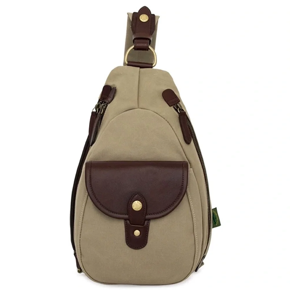 Silver lake club canvas sling backpack